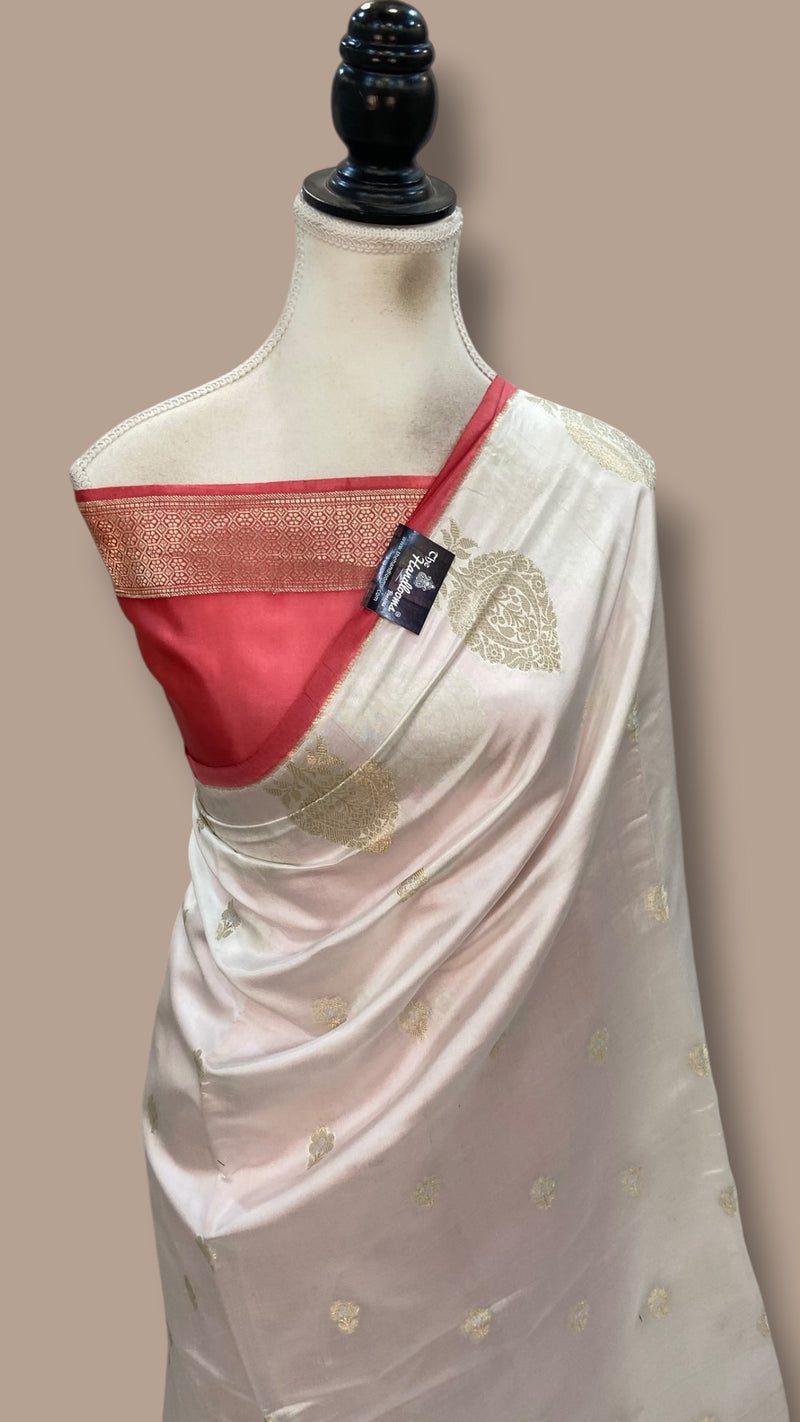 Pure Mango Silk Banarasi Handloom Saree