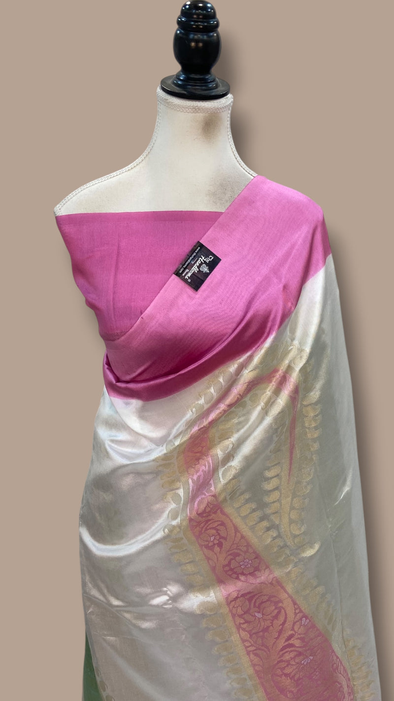Pure Mango Silk Banarasi Handloom Saree
