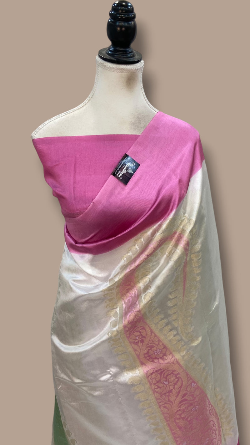 Pure Mango Silk Banarasi Handloom Saree