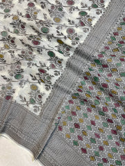 Pure Khaddi Georgette Banarasi Saree -  Antique zari - The Handlooms