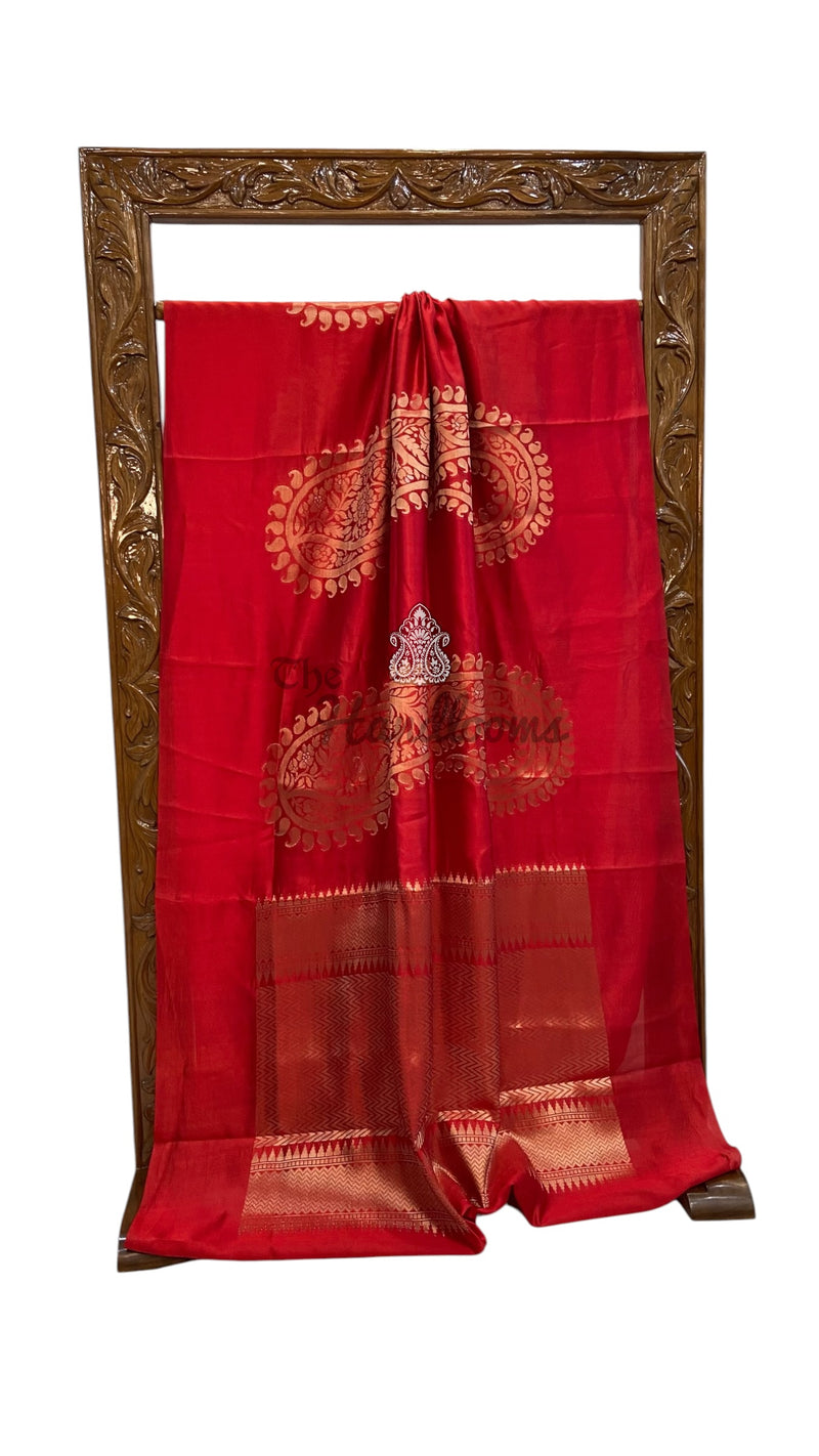 Pure Mango Silk Banarasi Handloom Saree