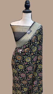 Pure Khaddi Georgette Banarasi Saree -  water zari - The Handlooms