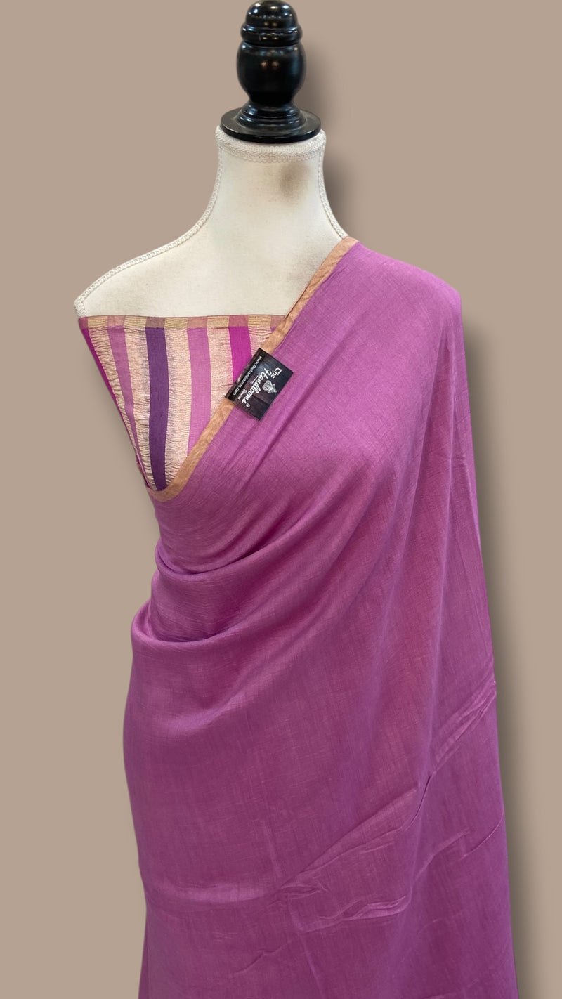 Moonga Georgette Handloom Banarasi Saree