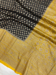 Pure Khaddi Georgette Banarasi Saree -  Antique zari - The Handlooms