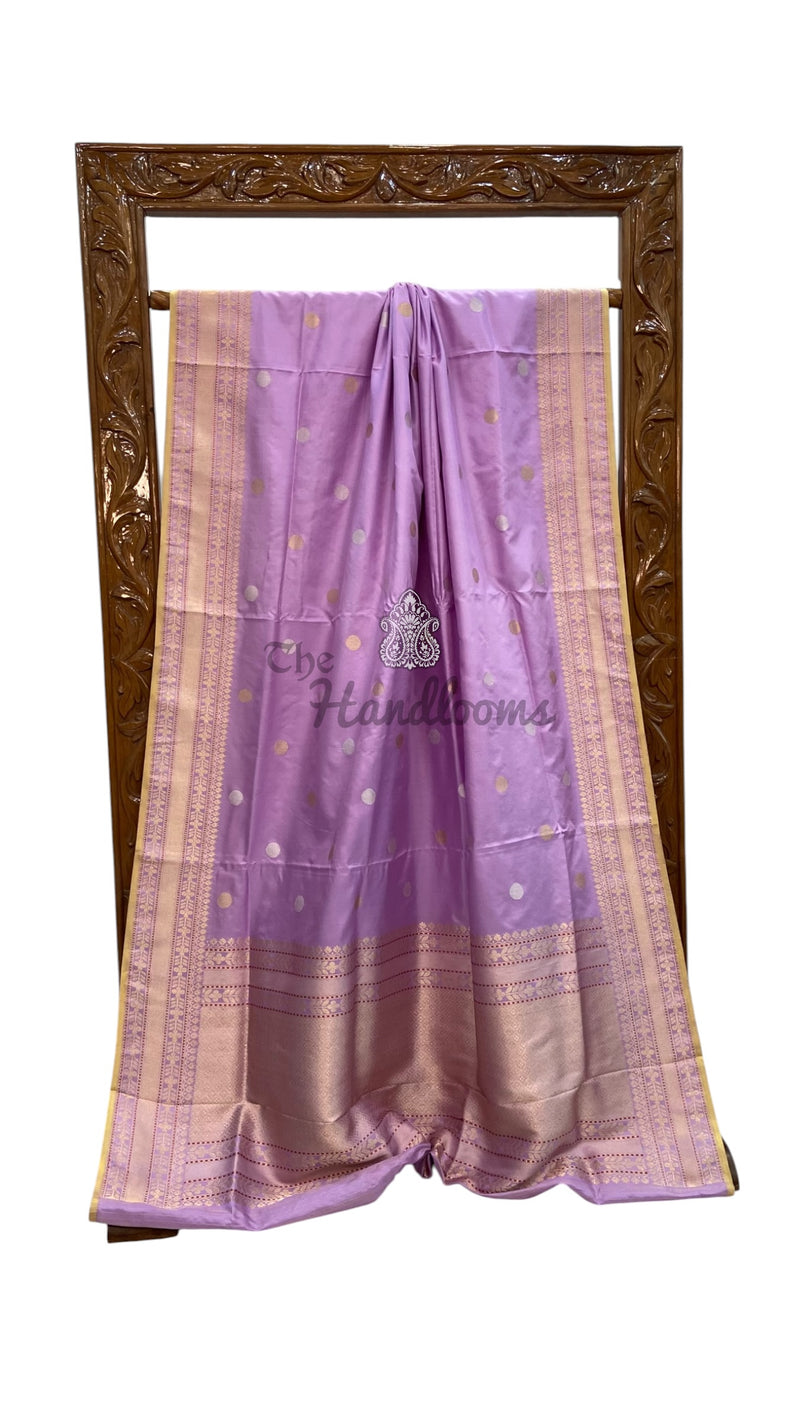 Pure Katan Silk Banarasi Handloom Saree - All Over Kadua Motifs
