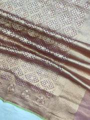 Pure Tissue Reshmi Zari Banarasi Brocade Handloom Dupatta - The Handlooms