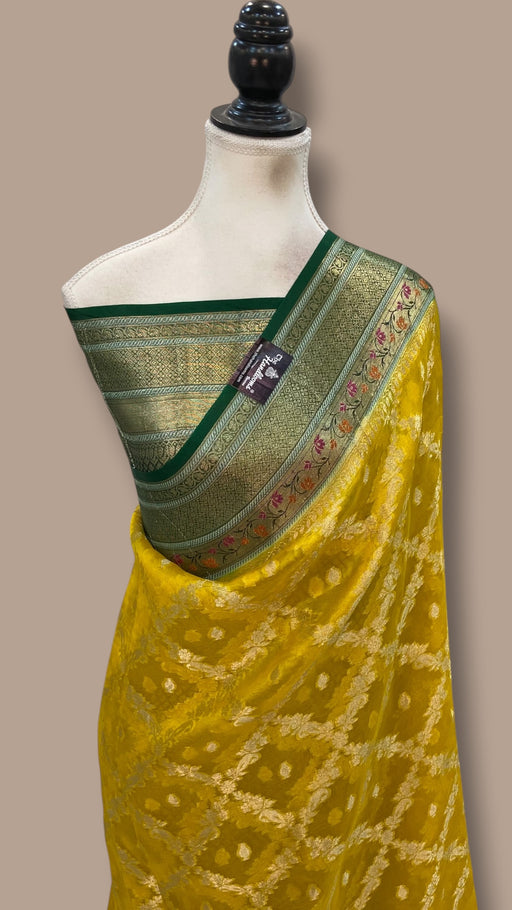 Pure Kora Handloom Banarasi Saree - The Handlooms
