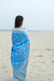 Ektara Pure Katan Silk Banarasi Handloom Saree - All over kadiyal Jaal work - The Handlooms