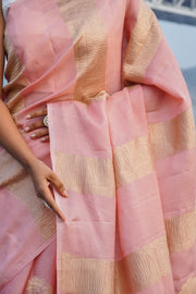 Pure Moonga Tissue Silk Banarasi Handloom Saree - The Handlooms