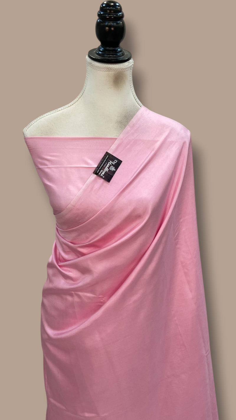 Pure Katan Silk Handloom Banarasi Saree-Plain