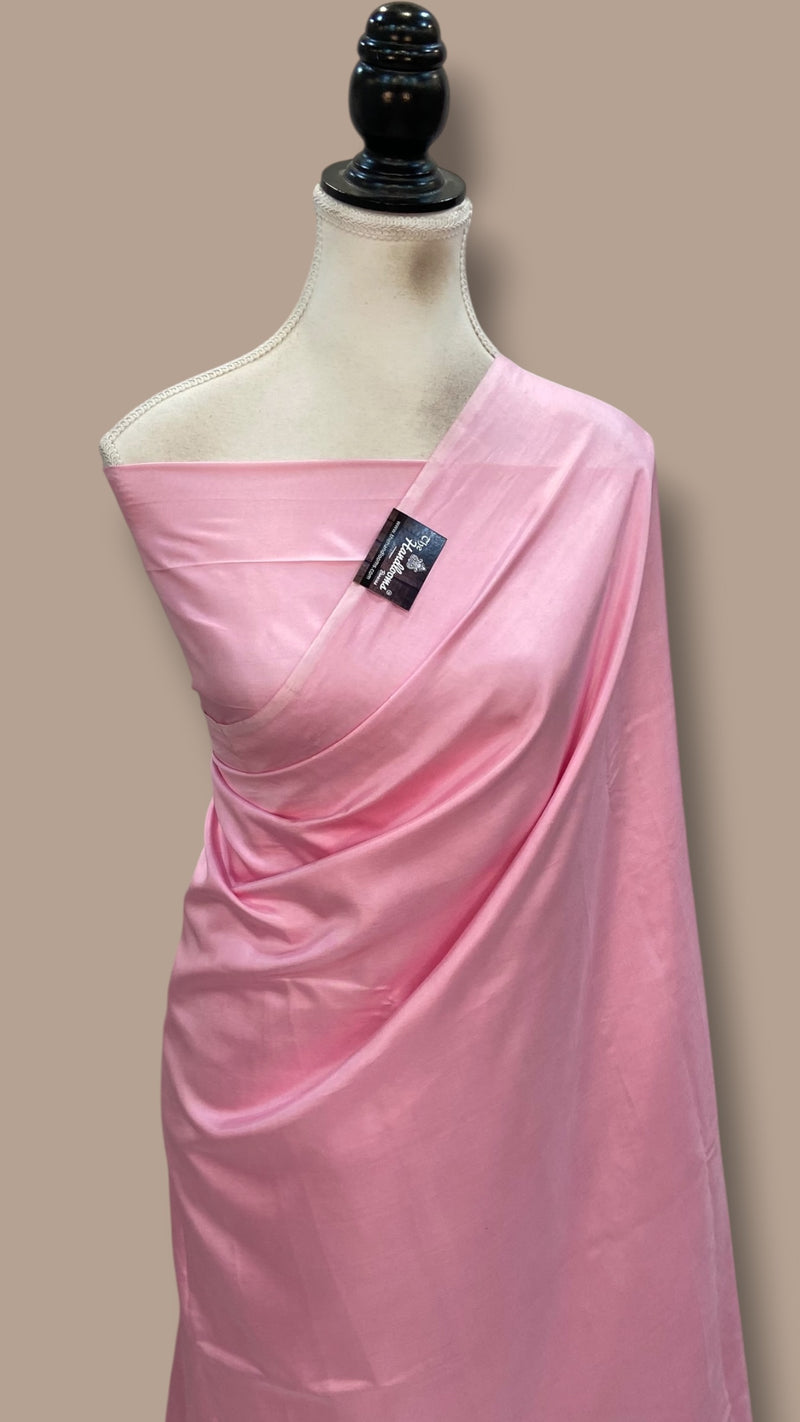 Pure Katan Silk Handloom Banarasi Saree-Plain