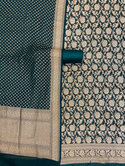 Pure Khaddi Georgette Handlooms Banarasi Dress material - The Handlooms