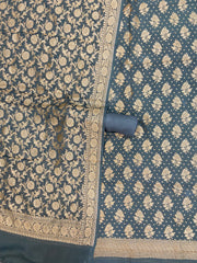 Pure Khaddi Georgette Handlooms Banarasi Dress material - The Handlooms