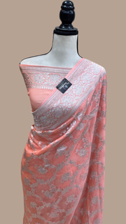 Pure Khaddi Georgette Banarasi Saree - The Handlooms