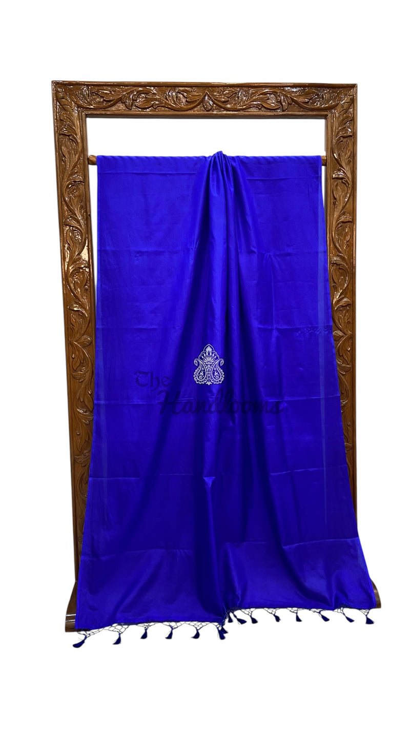 Pure Katan Silk Handloom Banarasi Saree-Plain