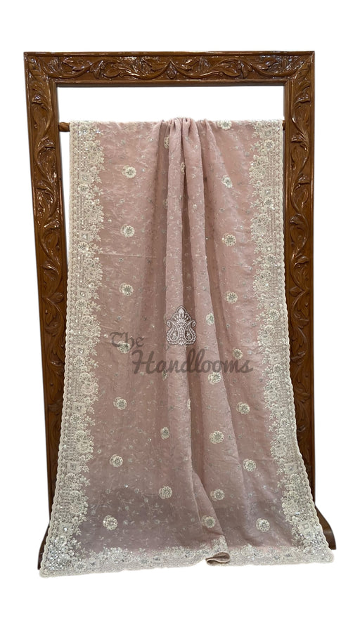 Pure Tissue Silk Handloom Banarasi Saree - Handwork - The Handlooms