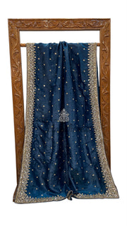 Pure Tissue Silk Handloom Banarasi Saree - Handwor - The Handlooms
