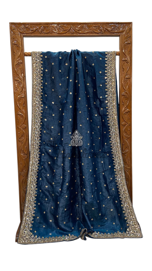 Pure Tissue Silk Handloom Banarasi Saree - Handwor - The Handlooms