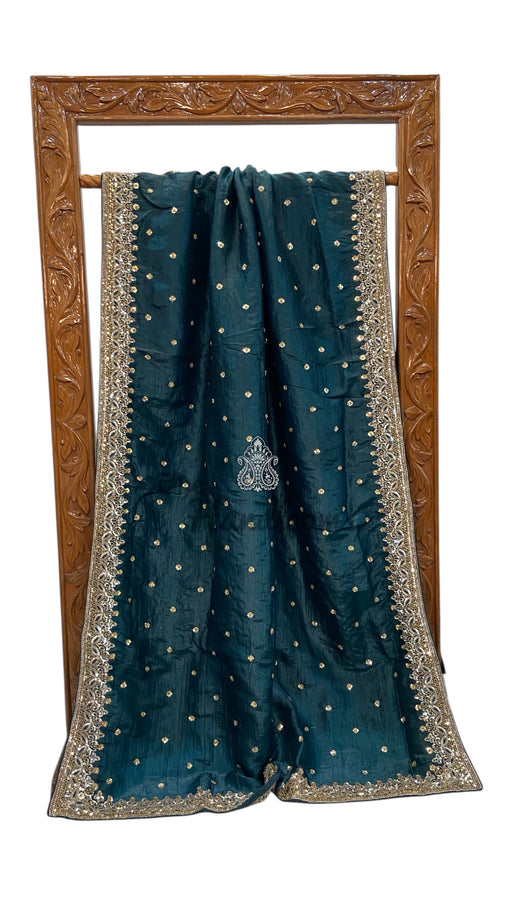 Pure Tissue Silk Handloom Banarasi Saree - Handwor - The Handlooms