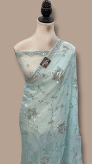 Pure Tissue Silk Handloom Banarasi Saree - Handwork - The Handlooms
