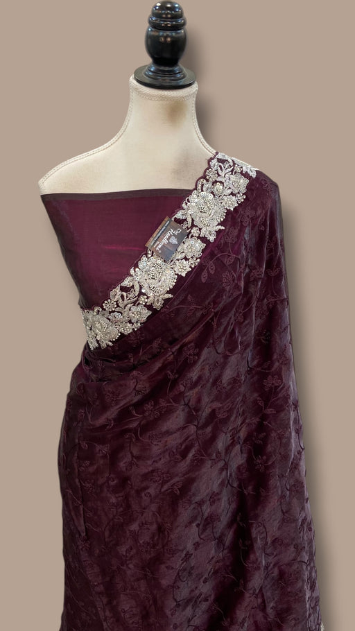 Pure Tissue Silk Handloom Banarasi Saree - Handwork - The Handlooms