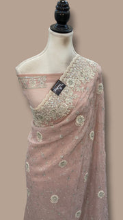 Pure Tissue Silk Handloom Banarasi Saree - Handwork - The Handlooms