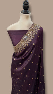 Pure Tissue Silk Handloom Banarasi Saree - Handwork - The Handlooms