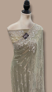Pure Tissue Silk Handloom Banarasi Saree - Handwork - The Handlooms