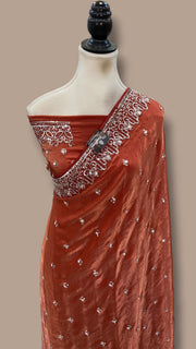 Pure Tissue Silk Handloom Banarasi Saree - Handwork - The Handlooms