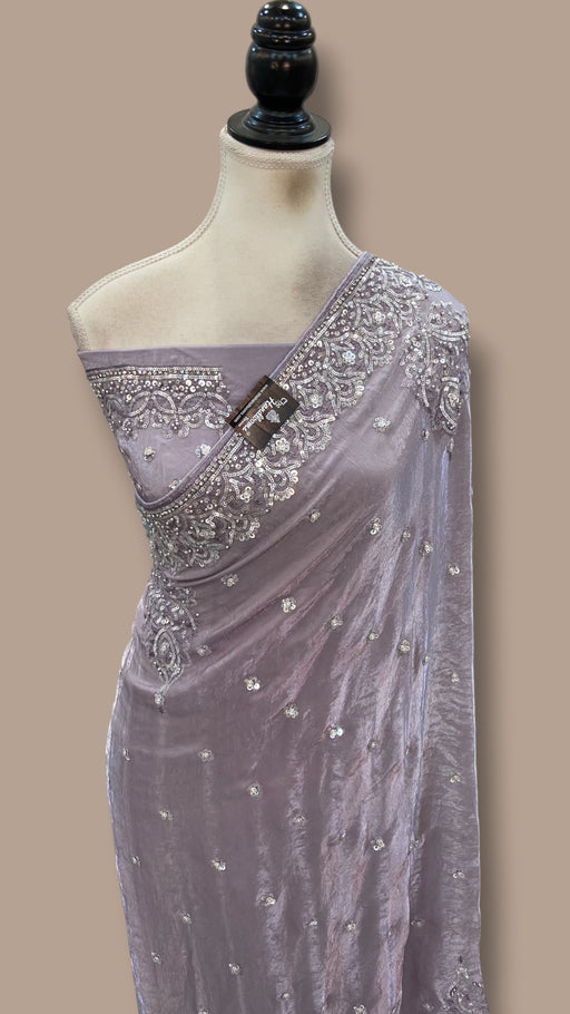 Pure Tissue Silk Handloom Banarasi Saree - Handwork - The Handlooms