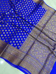 Pure Chiffon Khaddi Banarasi Saree - The Handlooms