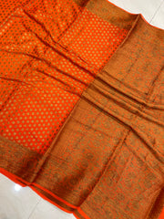 Pure Chiffon Khaddi Banarasi Saree - The Handlooms