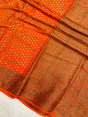 Pure Chiffon Khaddi Banarasi Saree - The Handlooms