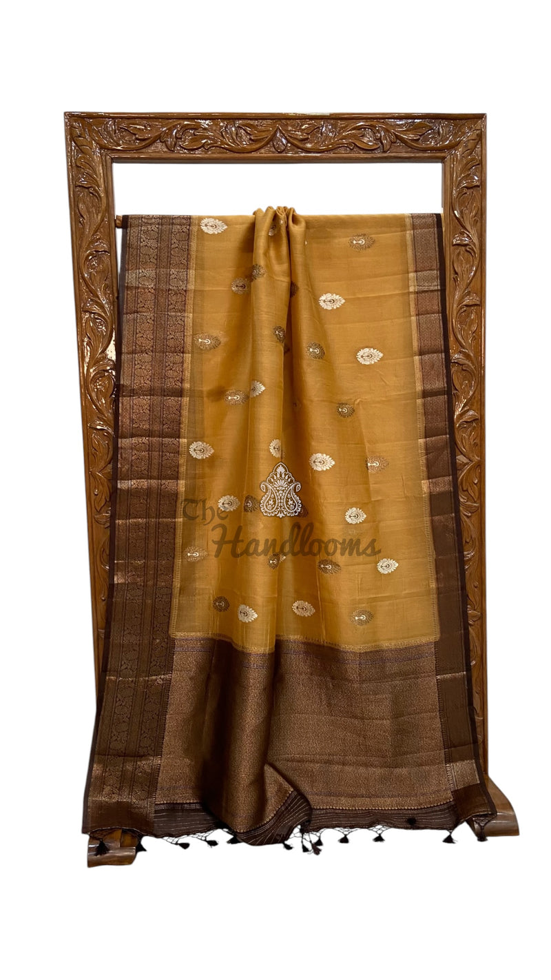 Pure Kora Silk Handloom Banarasi Saree