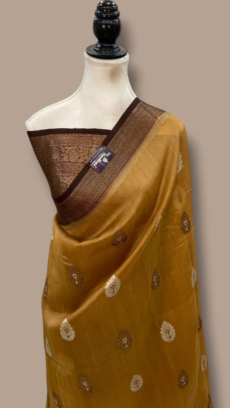 Pure Kora Silk Handloom Banarasi Saree