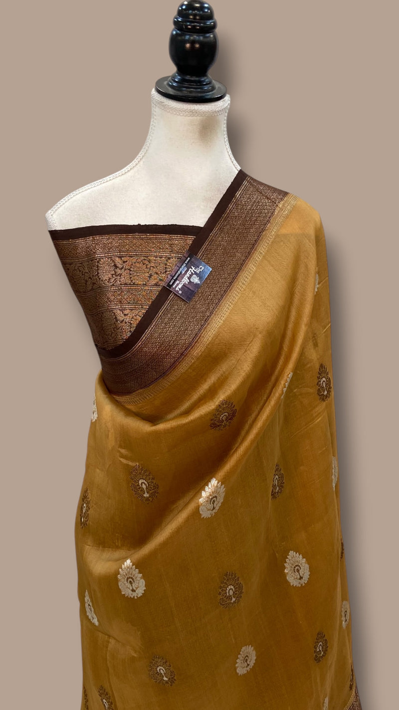 Pure Kora Silk Handloom Banarasi Saree
