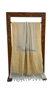 Pure Khaddi Georgette Banarasi Saree -  Gold zari - The Handlooms