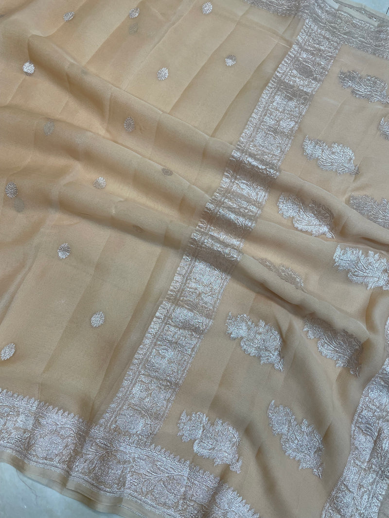Pure Georgette Banarasi Saree - The Handlooms