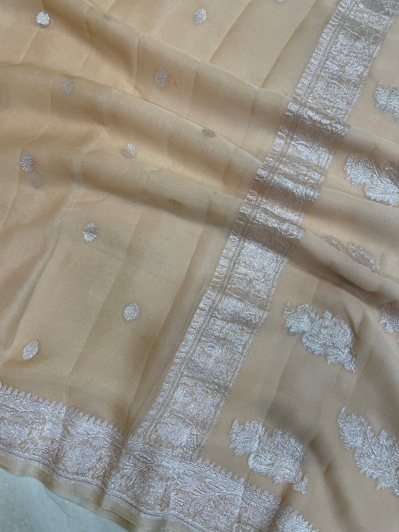 Pure Georgette Banarasi Saree - The Handlooms