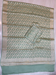 Pure Chiffon Khaddi Banarasi Dress material - The Handlooms