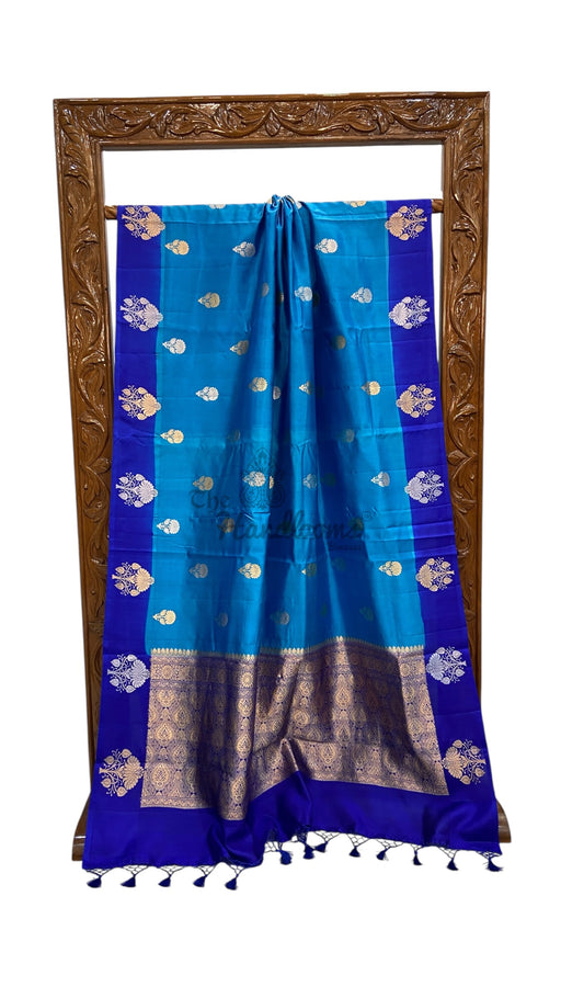 Pure Mango Silk Banarasi Handloom Saree - The Handlooms