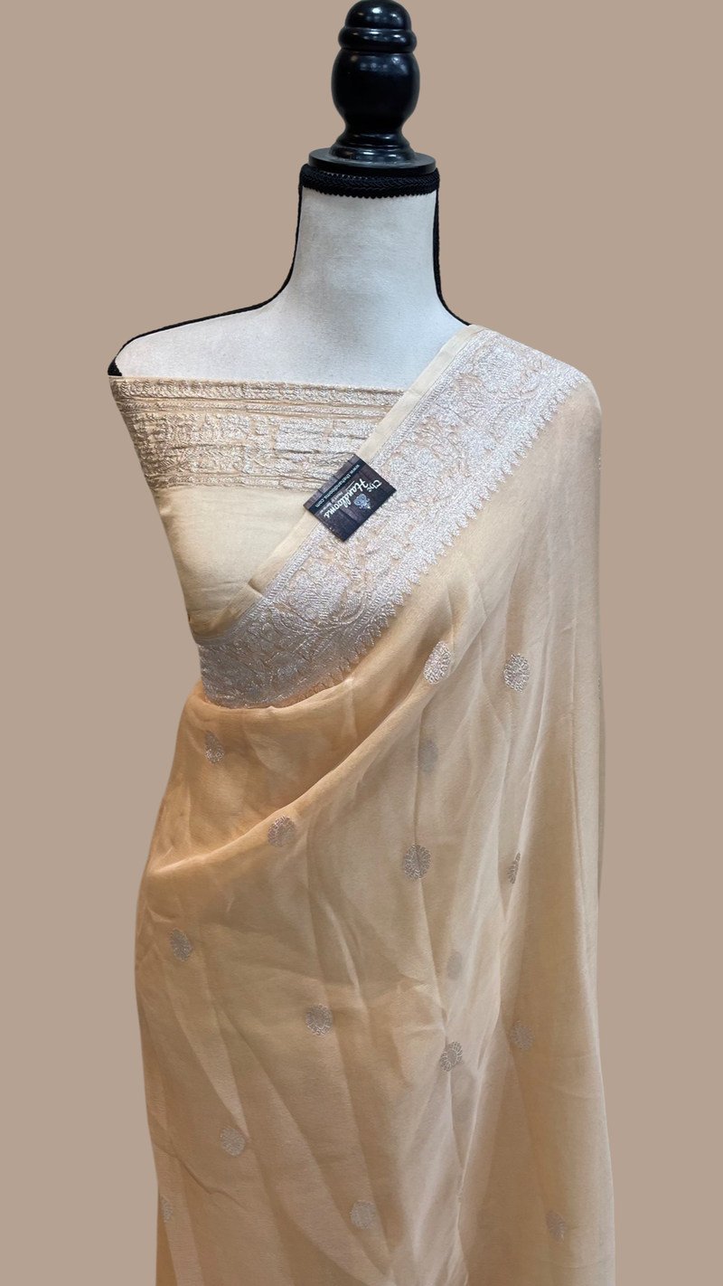 Pure Georgette Banarasi Saree - The Handlooms