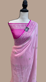 Pure Georgette Handloom Banarasi Saree - The Handlooms