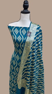 Pure Chiffon Khaddi Banarasi Dress material - The Handlooms