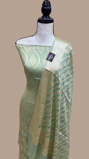 Pure Chiffon Khaddi Banarasi Dress material - The Handlooms