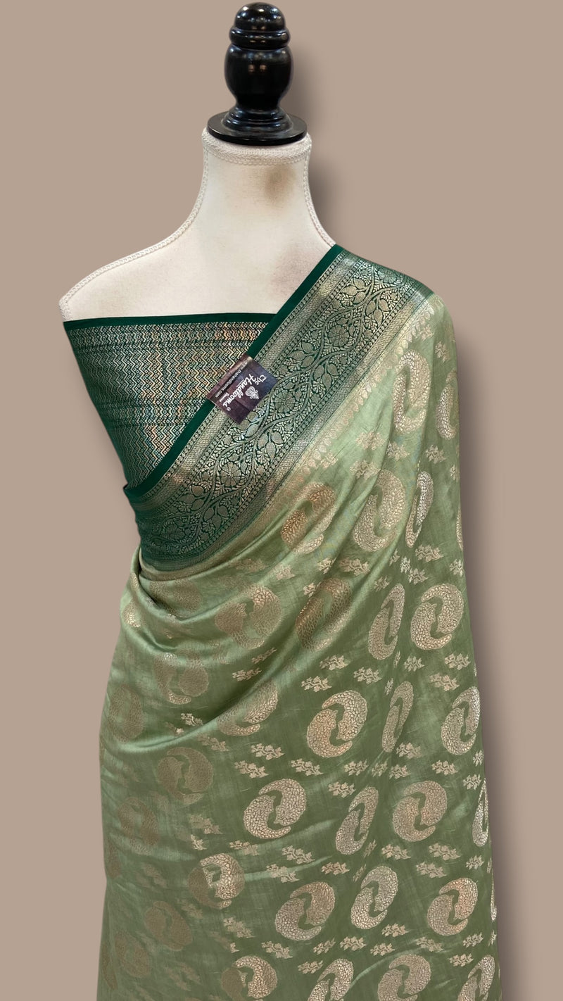 Pure Chiniya Silk Khaddi Handloom Banarasi Saree