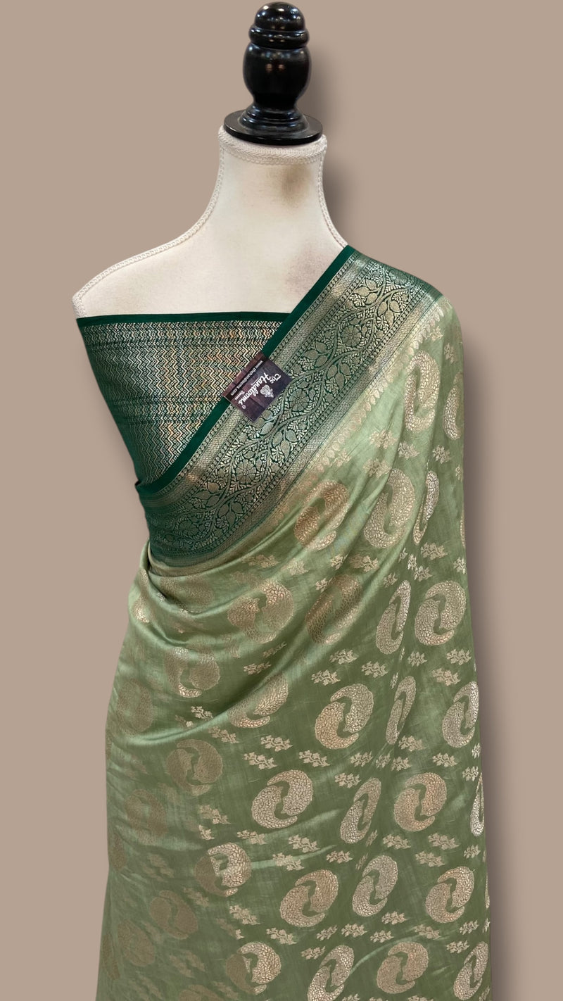 Pure Chiniya Silk Khaddi Handloom Banarasi Saree