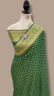 Pure Chiffon Khaddi Banarasi Saree - The Handlooms