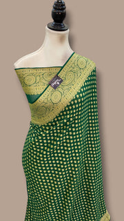 Pure Chiffon Khaddi Banarasi Saree - The Handlooms