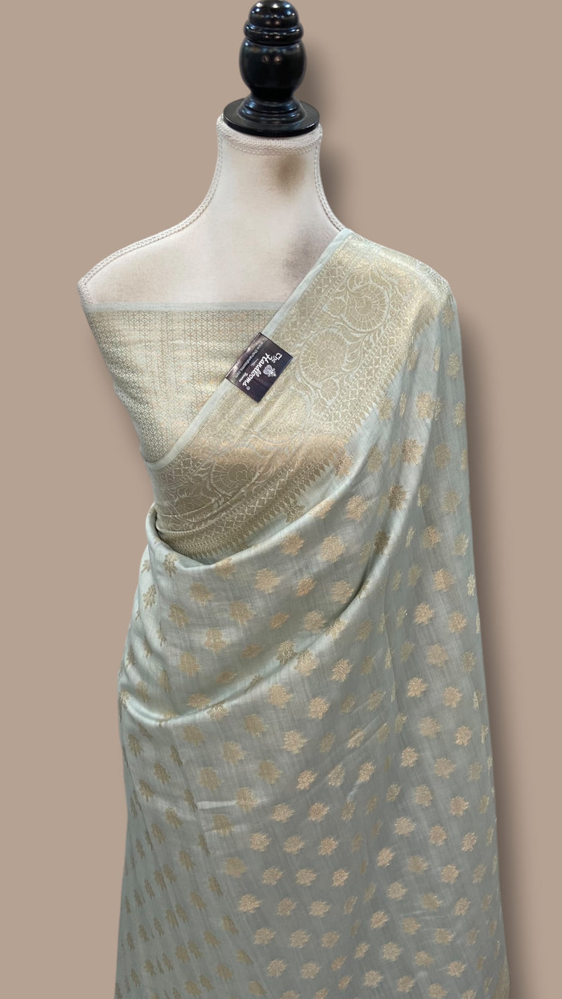 Pure Chiniya Silk Handloom Banarasi Saree - The Handlooms
